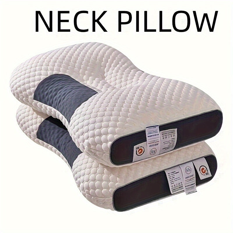 1PC Knitted Cotton Thin Pillow w/ Cervical Neck Protection