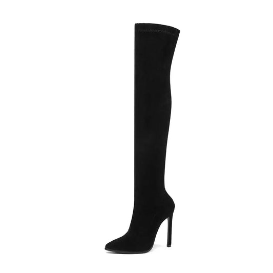 Winter Over The Knee High Heel Pointed Toe Long Boots