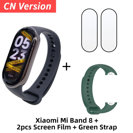 Smart Bracelet 7 Color AMOLED Screen-Blood, Oxygen & Fitness Tracker (Bluetooth & Waterproof)