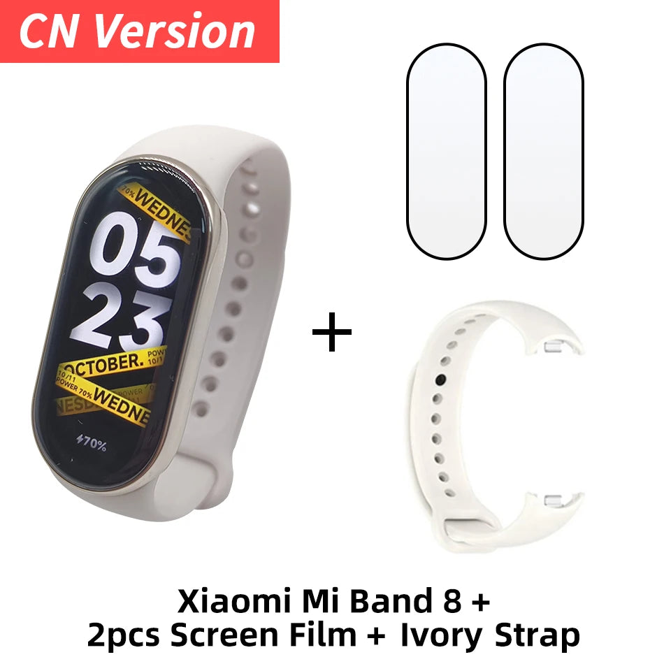 Xiaomi Mi Band 8 Smart Bracelet 7 Color AMOLED Blood Oxygen Smart band  Fitness Traker Heart